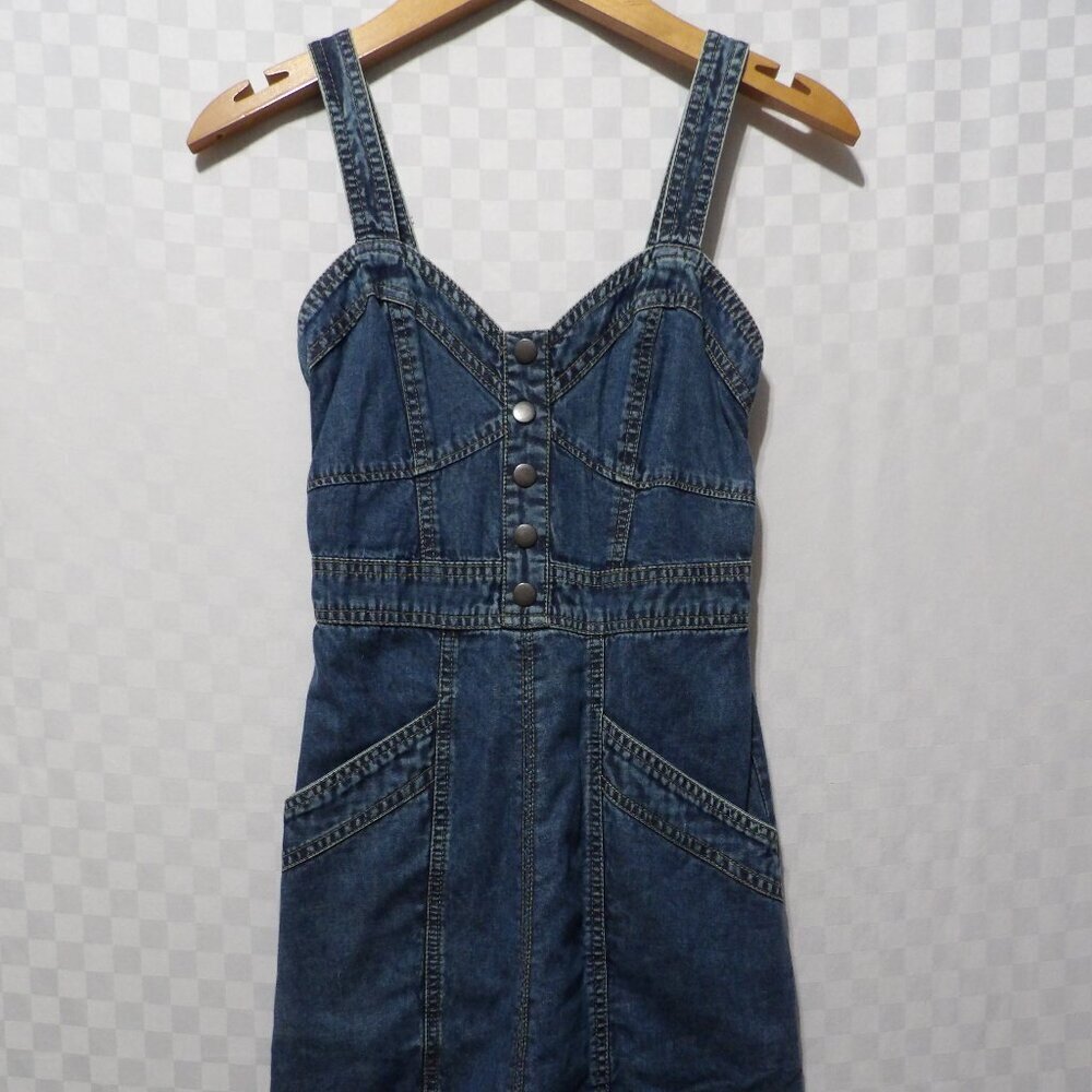 JAPNA Denim Mini Dress | XS